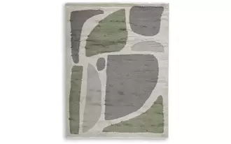 Ashley anburgh large rug in green/gray/ivory