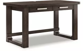 Ashley breckington home office desk in dark brown