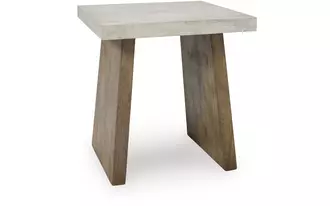 Ashley brendalhouse square end table in light brown