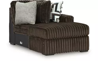 Ashley midnight-madness raf corner chaise in chocolate