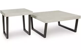 Ashley westenfort occasional table set (2/cn) in espresso/gray