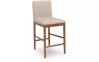 Ashley isanti upholstered barstool (2/cn) in light brown