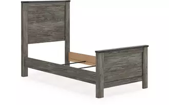 Ashley frandern twin panel headboard in warm gray