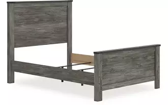 Ashley frandern full panel headboard in warm gray