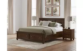 Ashley danabrin california king rails in brown