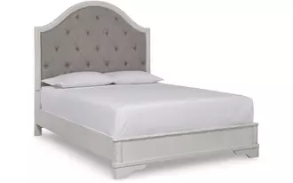 Ashley blendon queen panel footboard w/rails in rustic brown