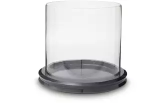 Ashley saskia candle holder in clear/black