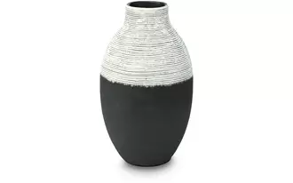 Ashley girtha vase in antique white/black