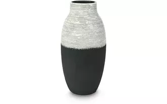 Ashley girtha vase in antique white/black