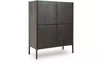 Ashley orsonal accent cabinet in espresso brown