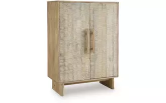 Ashley dallinbury accent cabinet in natural/white wash