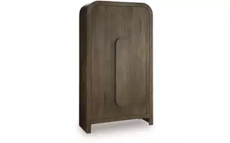 Ashley thoren accent cabinet in medium brown