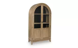 Ashley dagandale accent cabinet in natural/black