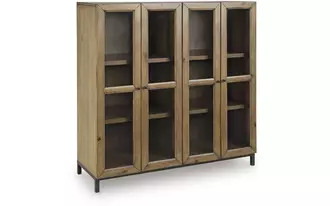 Ashley wrenridge accent cabinet in gray brown