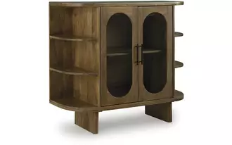 Ashley niall accent cabinet in light brown