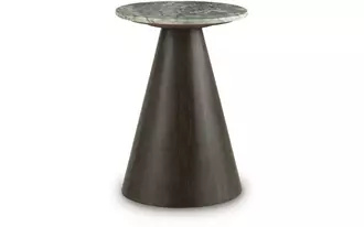 Ashley waltnor accent table in gray/white/brown