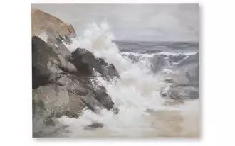 Ashley worthner wall art in tan/gray/white