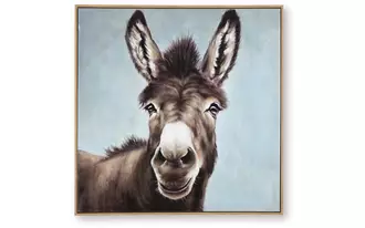 Ashley landerton wall art in brown/blue/white