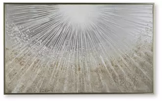 Ashley waldard wall art in gray/taupe/white