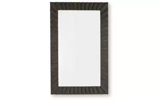 Ashley advin accent mirror in dark brown