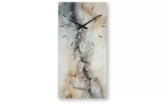 Ashley teague wall clock in cinnamon/gray/white