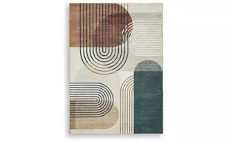 Ashley farrendale washable large rug in multi