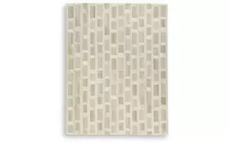 Ashley lisgrove large rug in tan/brown/white