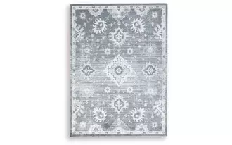 Ashley avanworths washable large rug in blue/gray/ivory