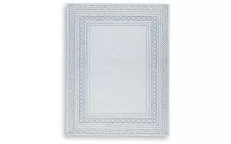 Ashley azelhurst large rug in blue/ivory/gray