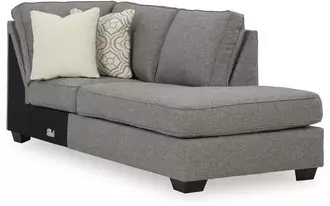 Ashley reydell raf corner chaise in charcoal