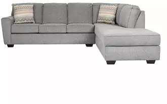 Ashley dudlee raf corner chaise in smoke