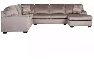 Ashley keeler armless loveseat in charcoal