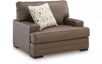 Ashley villacourt chair and a half in caramel