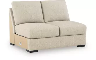 Ashley laurelgrove armless loveseat in pebble