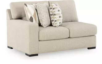 Ashley laurelgrove laf loveseat in pebble