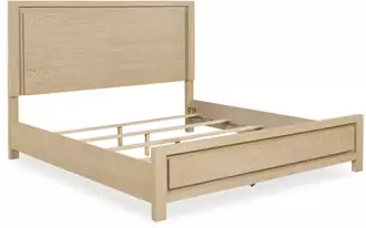 Ashley whittgate k/ck panel footboard w/slats in light brown