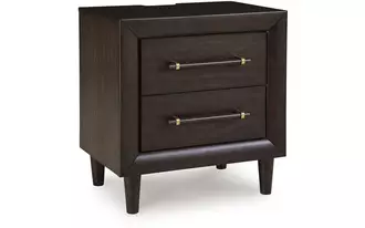 Ashley dantenton two drawer night stand in merlot