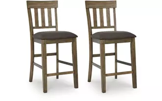 upholstered barstool (2/cn) urbinforte light brown