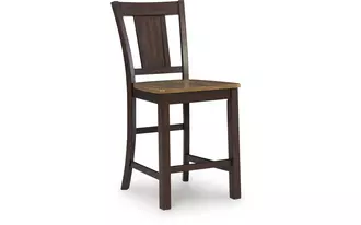 barstool (2/cn) rylandeen light brown/dark brown