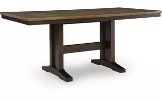 rect drm counter ext table rylandeen light brown/dark brown