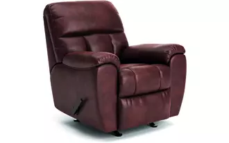 Ashley rampant rocker recliner in chocolate