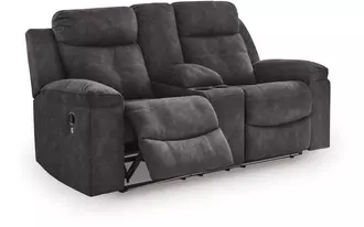 dbl rec loveseat w/console  