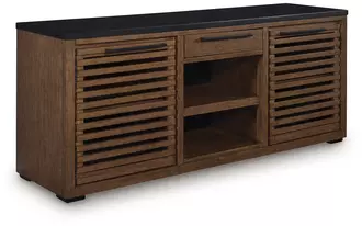 Ashley kallari credenza in warm brown/black