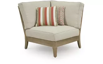 Ashley clare view corner with cushion in beige