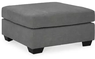 Ashley highland falls oversized accent ottoman in gray