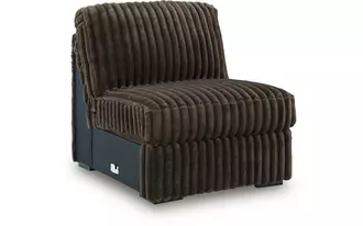 Ashley midnight-madness armless chair in chocolate