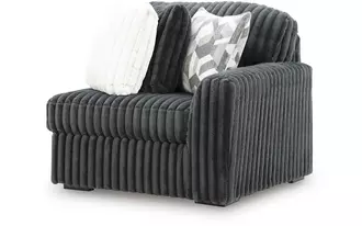 Ashley midnight-madness raf corner chair in gunmetal
