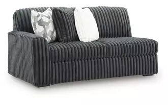 Ashley midnight-madness laf sofa in gunmetal