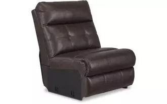 Ashley punch up armless chair in walnut