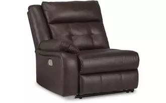 Ashley punch up laf zero wall power recliner in walnut